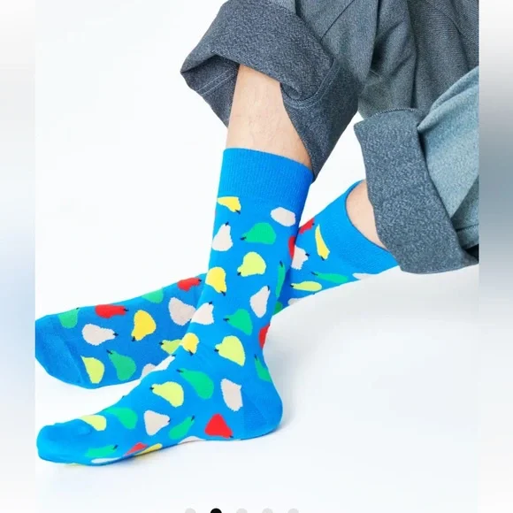NWOT Happy Socks - Pear Socks - Picture 4 of 7
